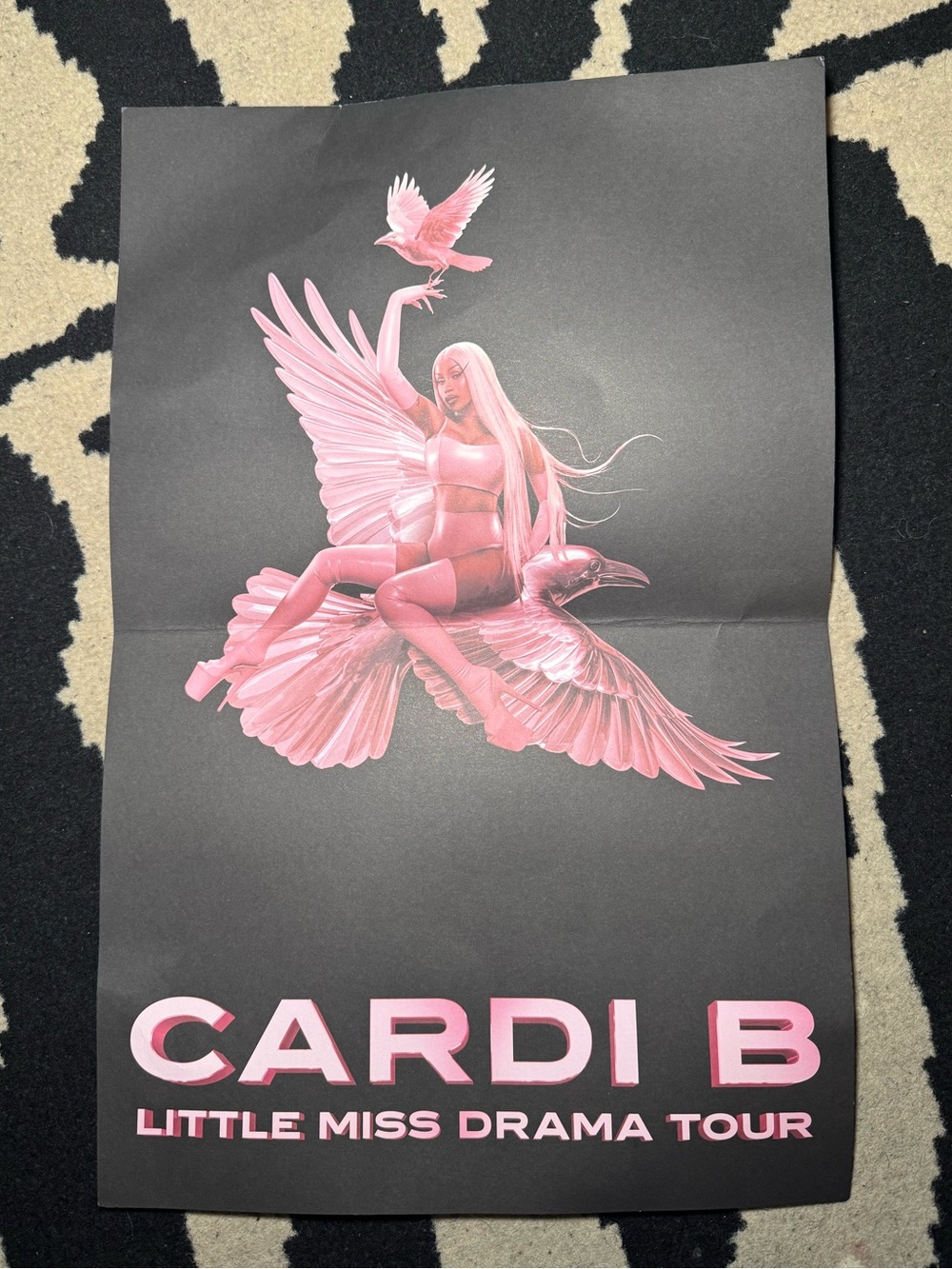 Little Miss Drama Tour Poster - Pink/Black